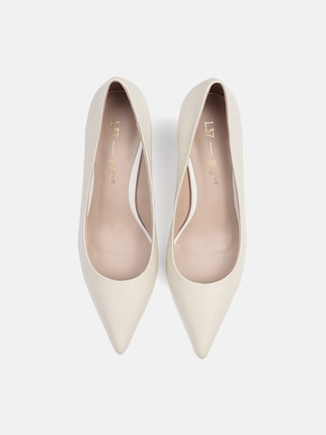 L37 HANDMADE SHOES Pumps 'ITALIAN JOB' i hvid