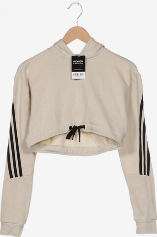 ADIDAS PERFORMANCE Kapuzenpullover XS in Beige: predná strana