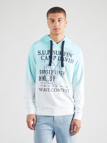 CAMP DAVID Sweatshirt 'Sunset Beach' in Blue: front