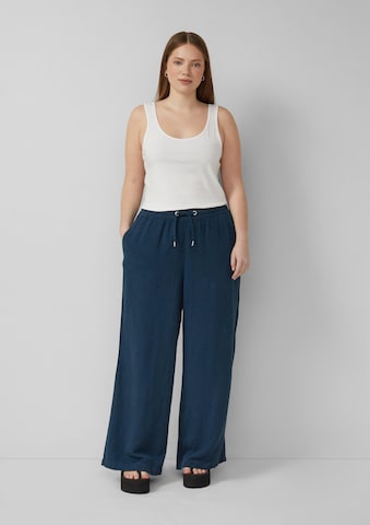 QS Regular Broek in Blauw