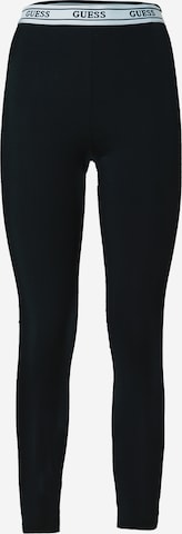 GUESS Kitsas Spordipüksid 'NEW ALINE', värv must: eest vaates