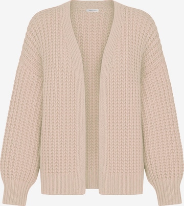 SASSYCLASSY Oversizestrickjacke in Beige: Vorderseite
