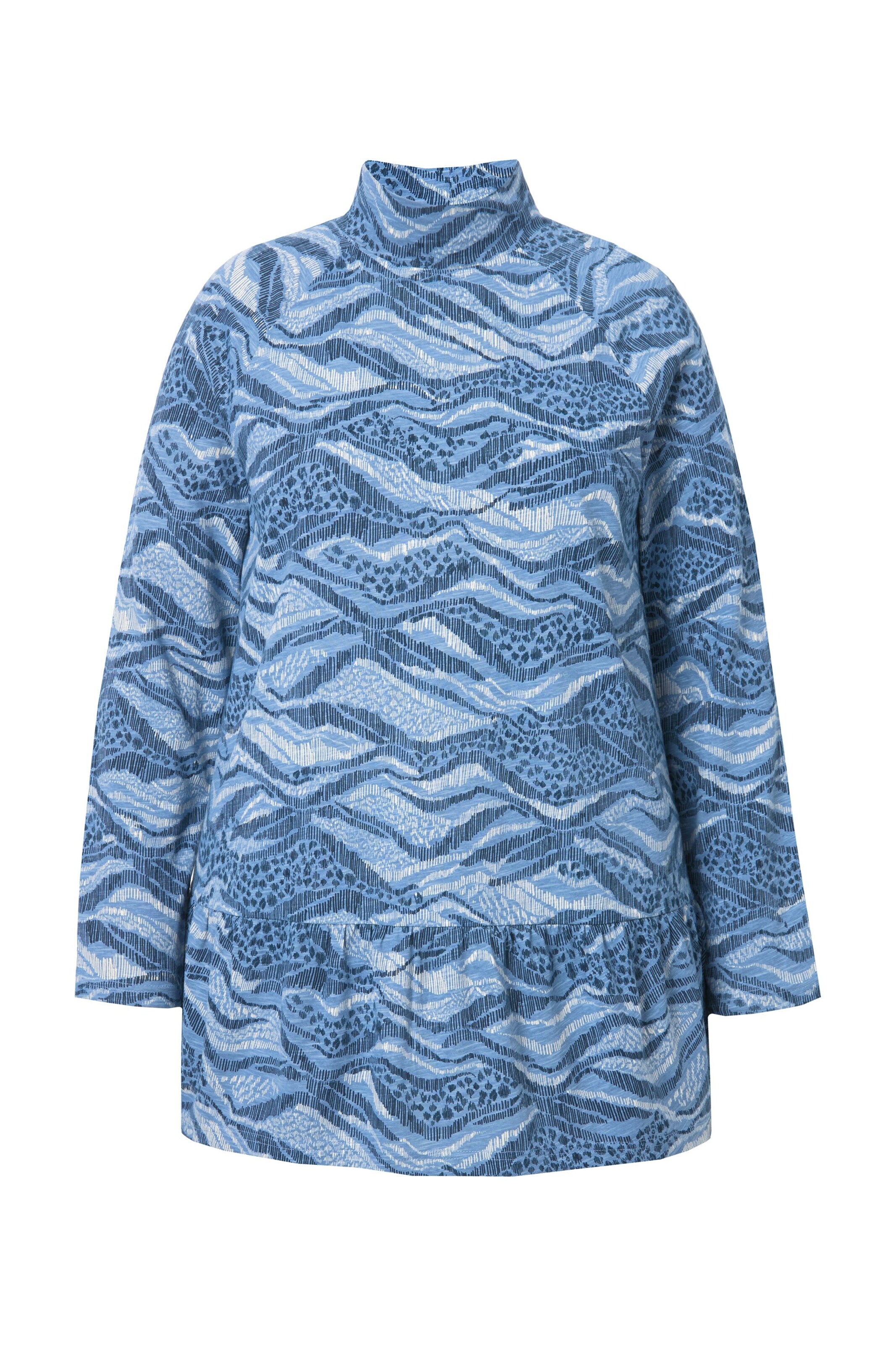 Ulla Popken Shirt in Blauw: voorkant