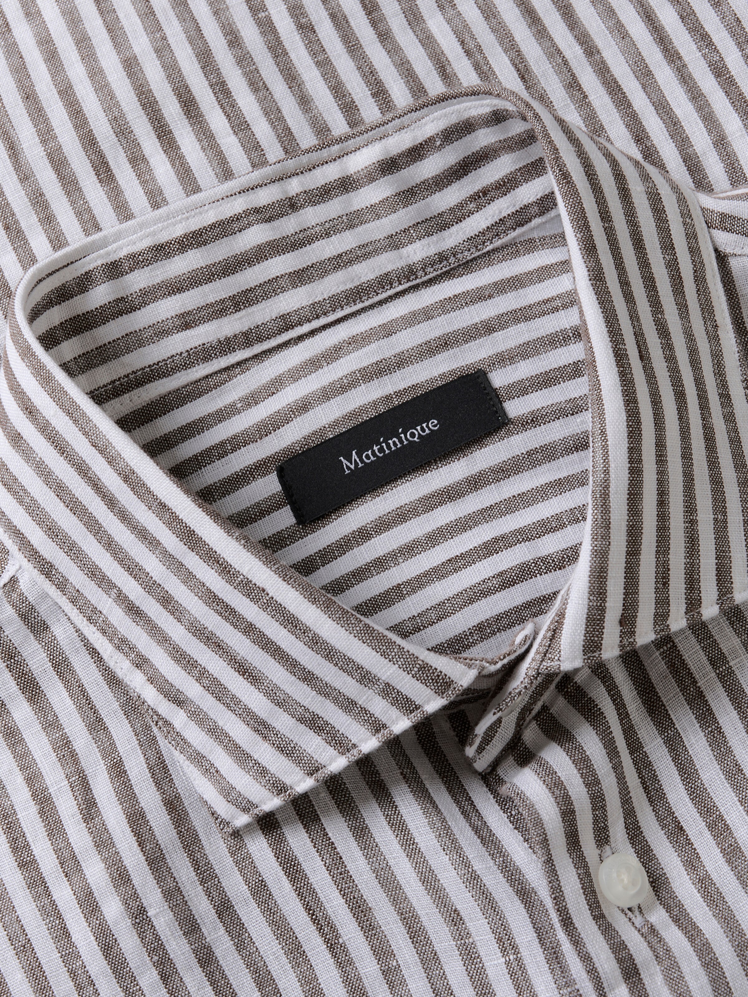 Matinique Rovný strih Košeľa 'MAMarc' - Hnedá