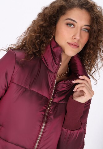 Veste mi-saison faina en rouge