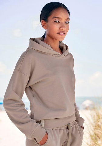 LASCANA Sweatshirt in Beige