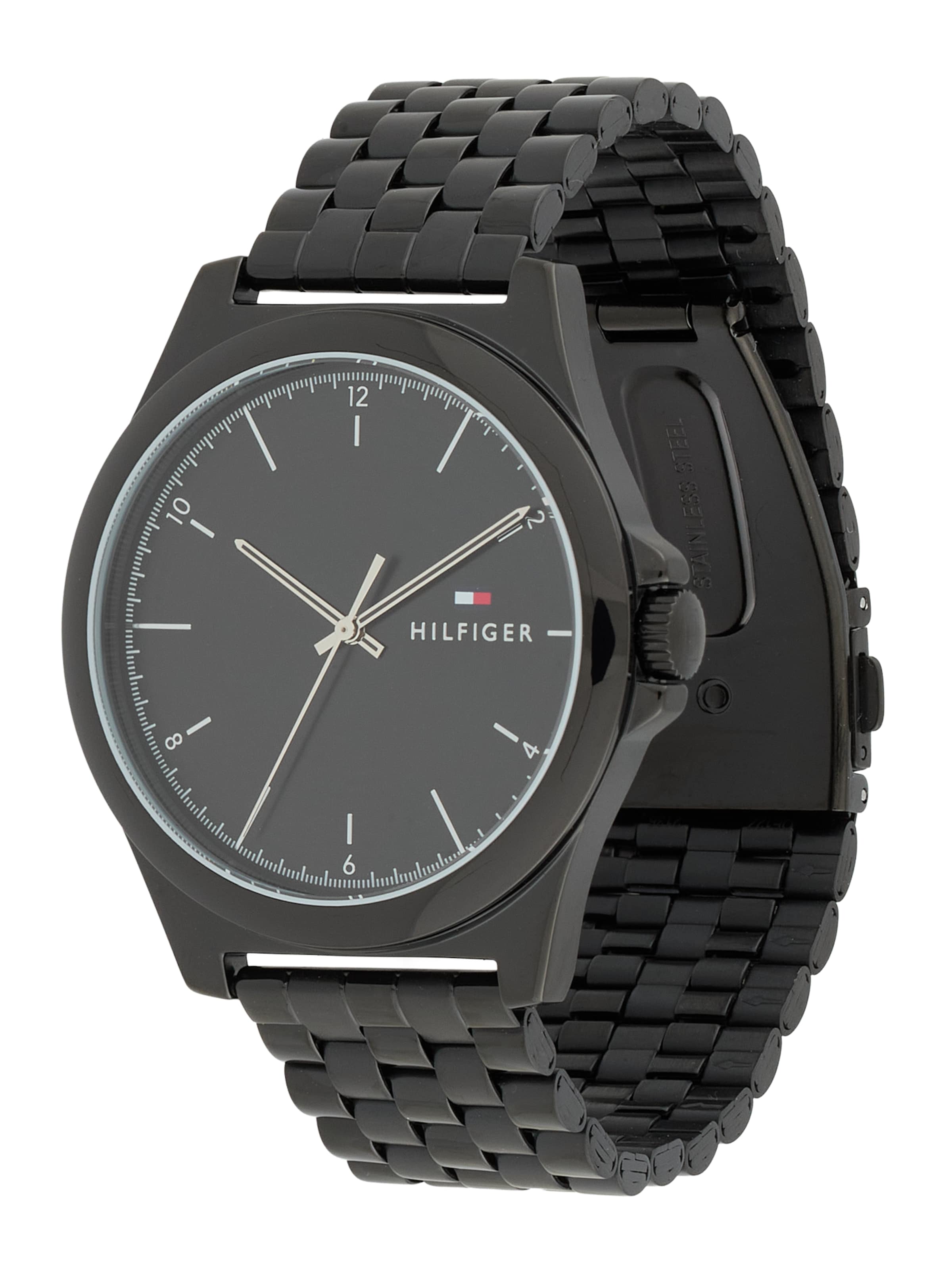 TOMMY HILFIGER Аналоговые часы 'NORRIS' в Черный: спереди
