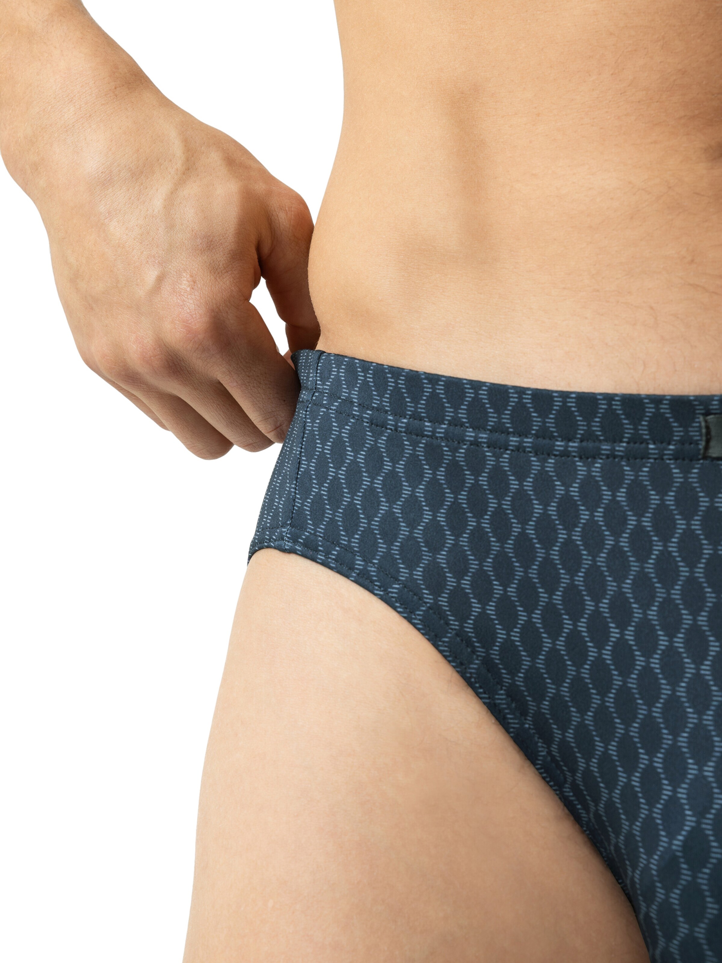 Mey Slip 'Meander Geo' in Blauw