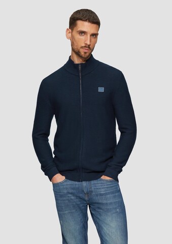 Vestes en maille s.Oliver en bleu : devant