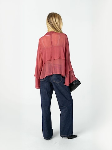 Maglietta ' Ruffles ' di Coster Copenhagen in rosa