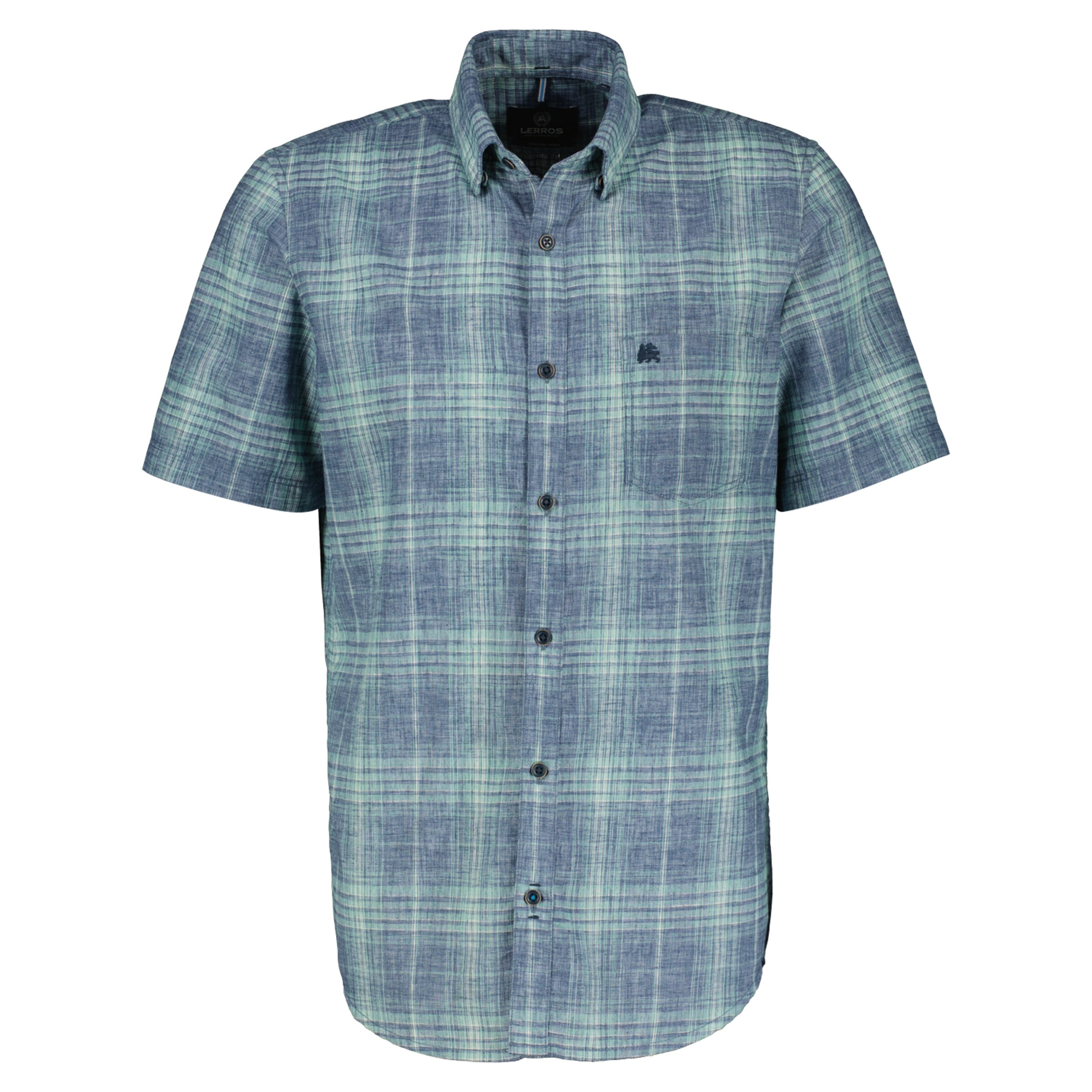 LERROS Regular fit Zakelijk overhemd in Blauw: voorkant