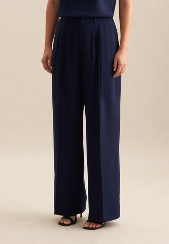 SEIDENSTICKER Regular Trousers with creases 'Schwarze Rose' in Blue: front
