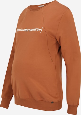 LOVE2WAIT Sweatshirt 'Dreams' in Brown: front