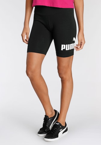 PUMA Skinny Leggings in Black: front