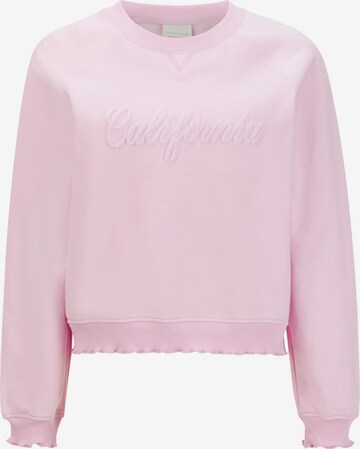 Sweat-shirt Rich & Royal en rose : devant