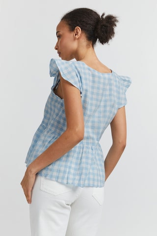 ICHI Blouse 'GRY' in Blue