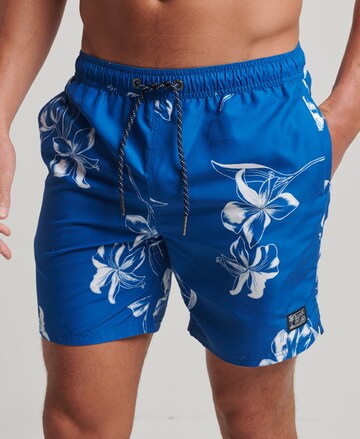 Superdry Board Shorts in Blue: front