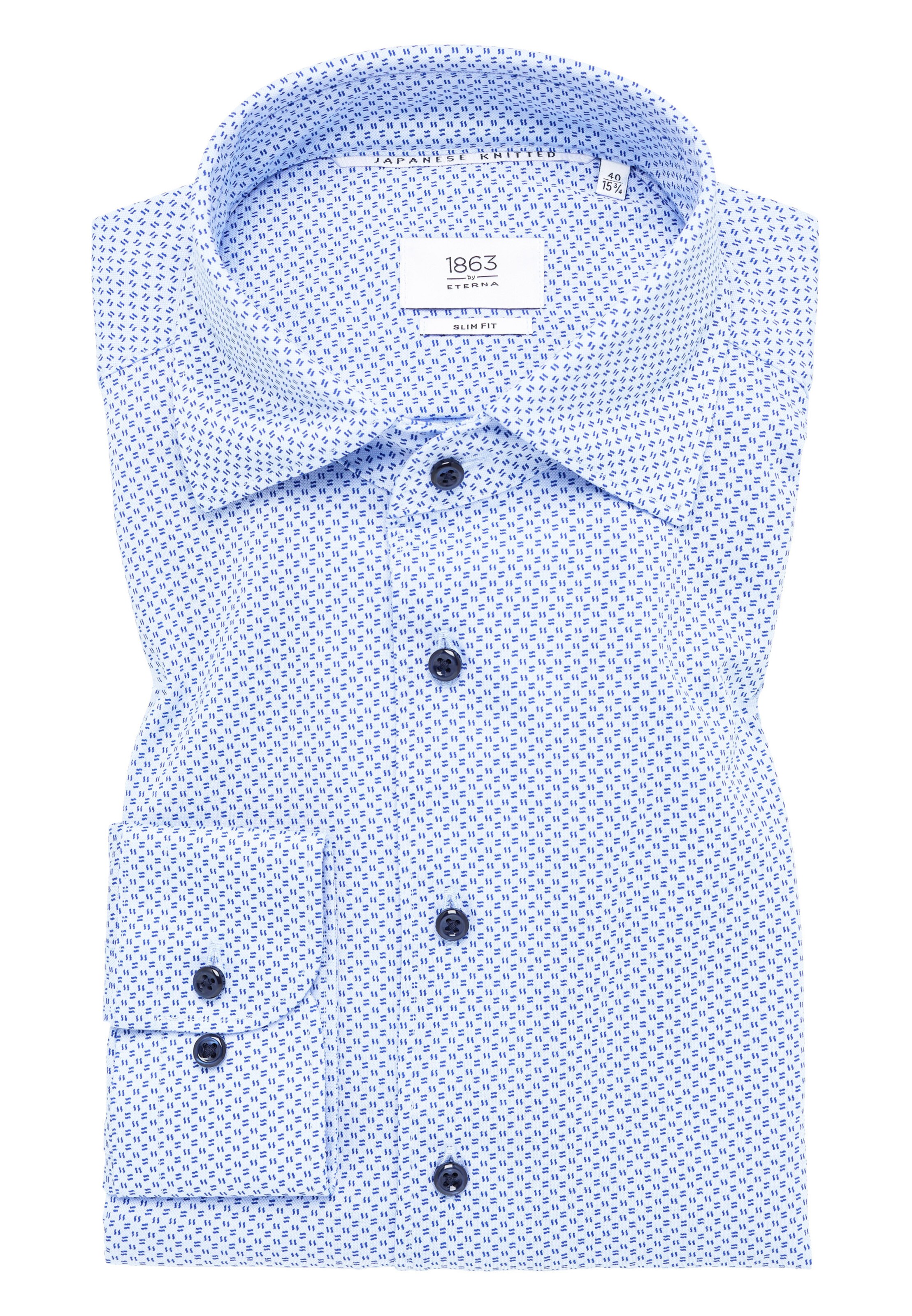 ETERNA Slim fit Zakelijk overhemd in Blauw