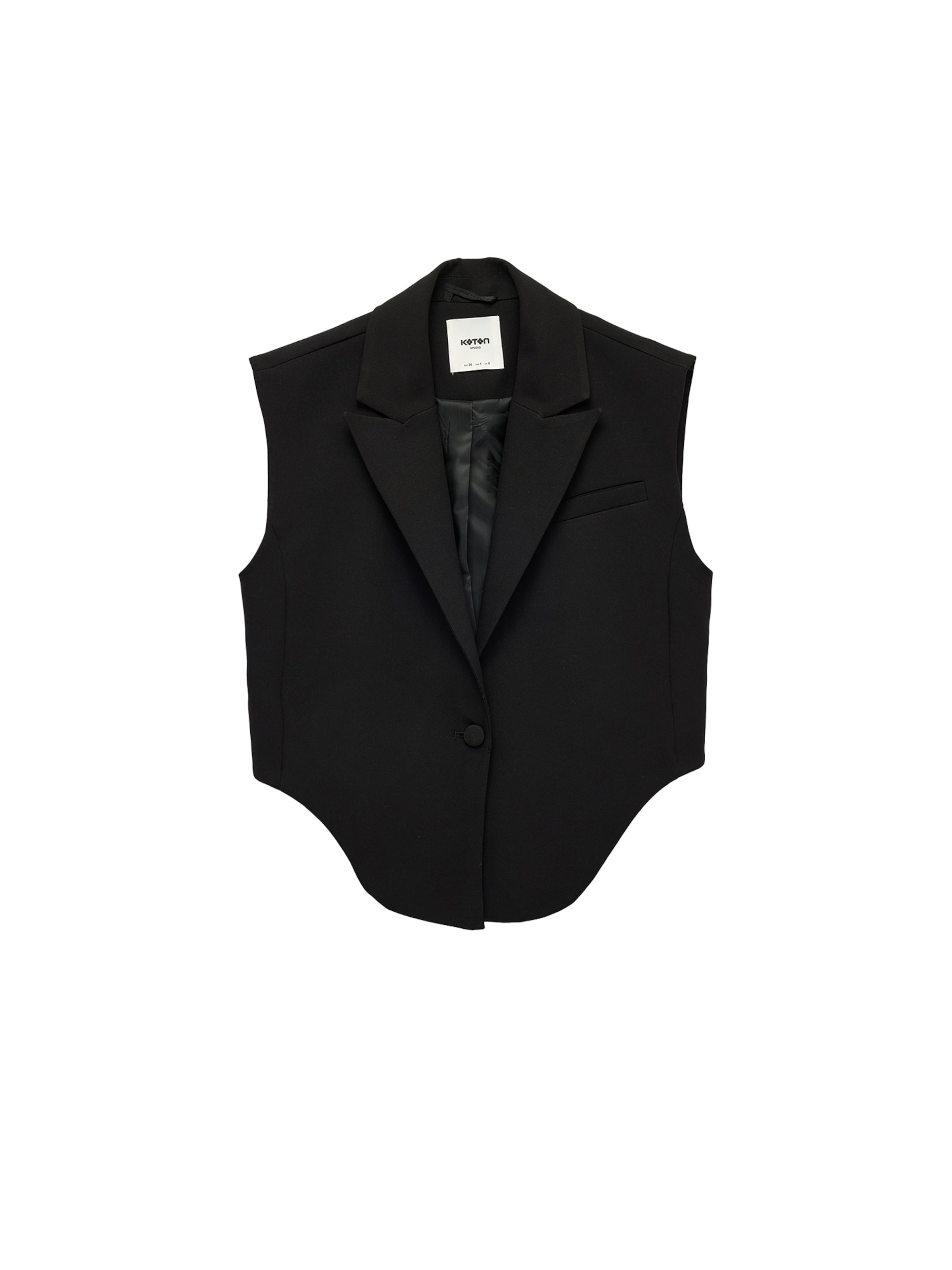Koton Gilet in Zwart: voorkant
