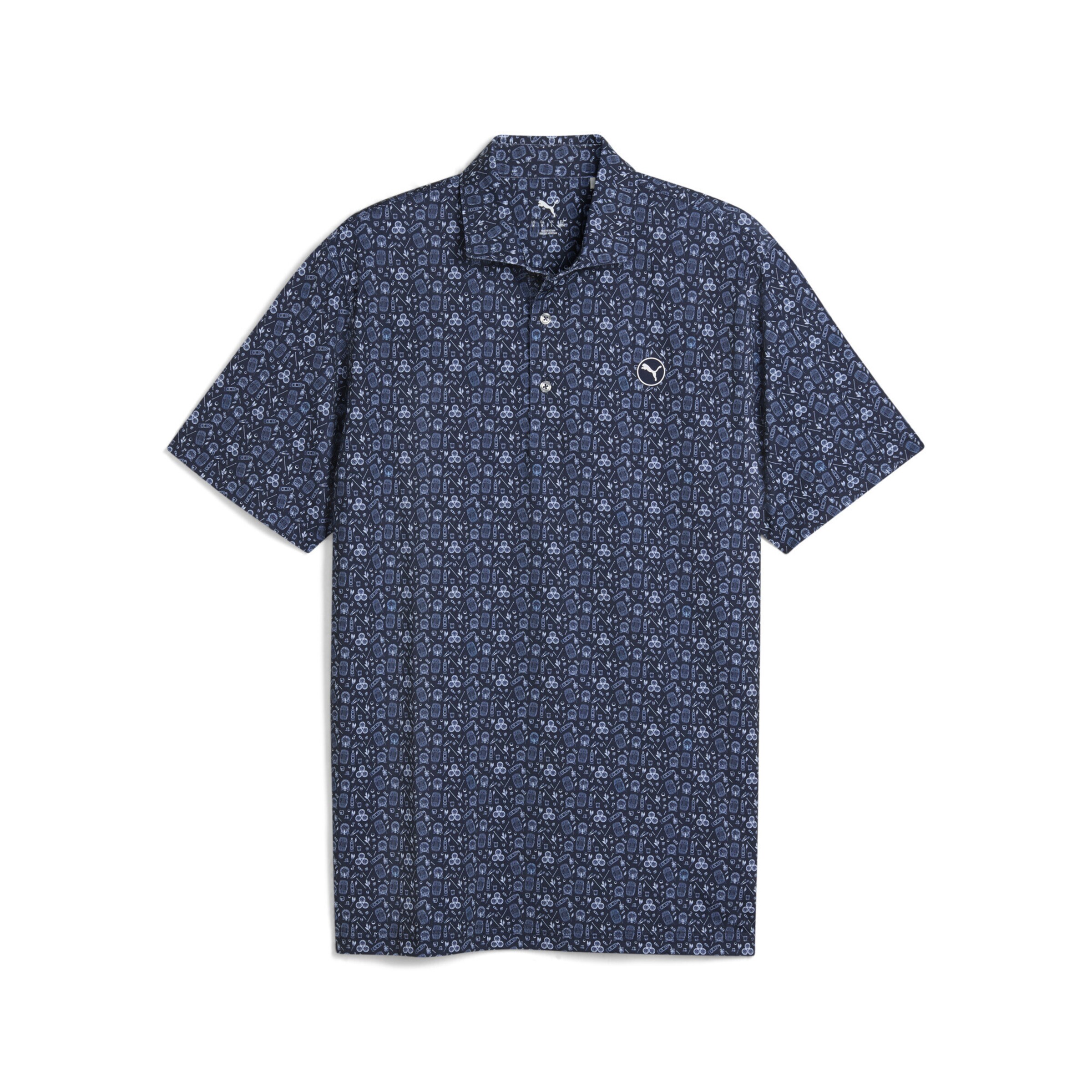 Coupe regular Chemise fonctionnelle 'Mattr Port' PUMA en bleu : devant