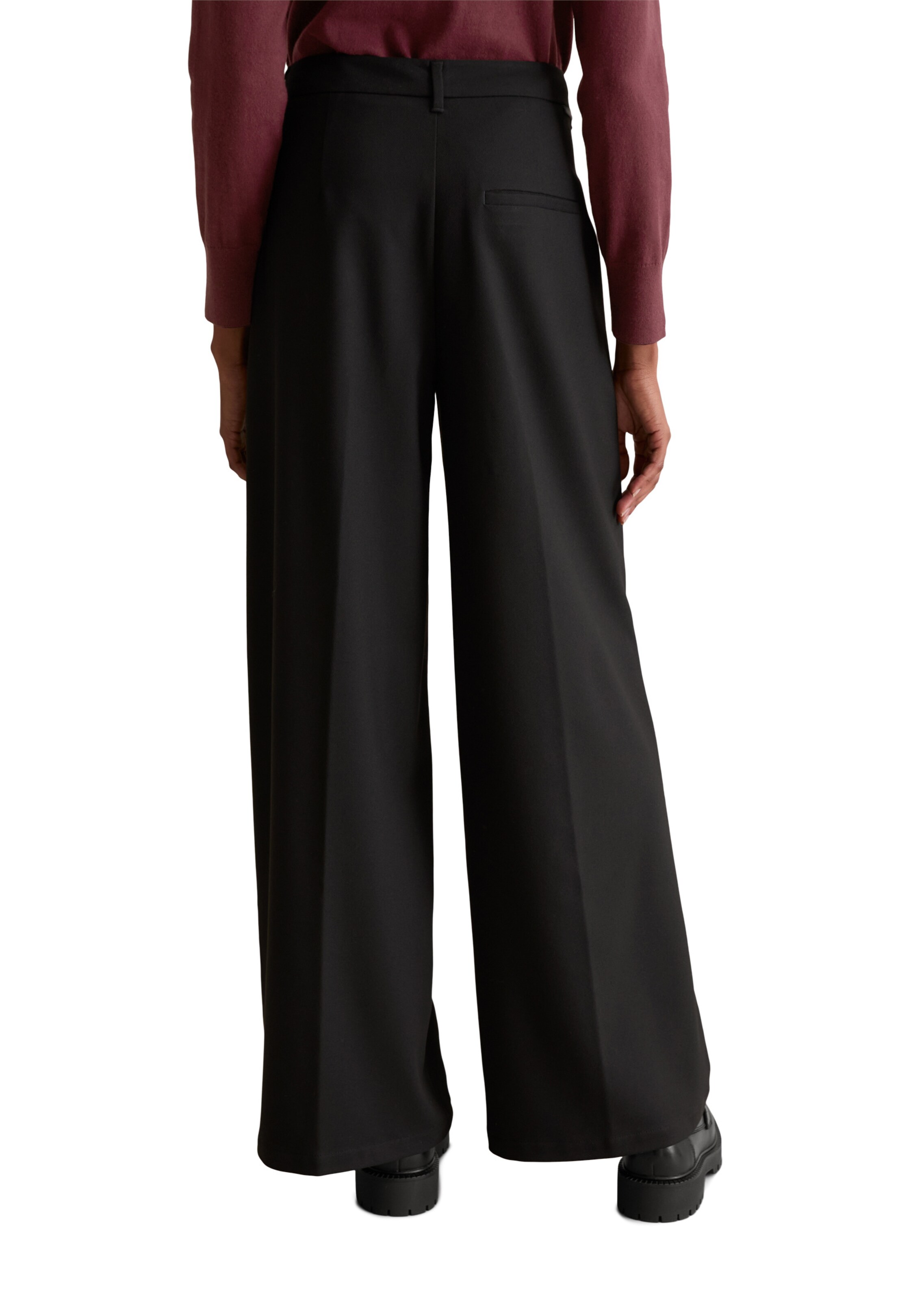 Marc O'Polo DENIM Loose fit Pleated Pants in Black