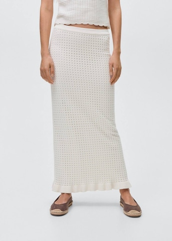 MANGO TEEN Skirt 'Sorrer' in White: front