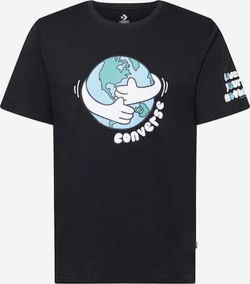 CONVERSE Shirt 'LOVE YOUR MOTHER' in Black: front