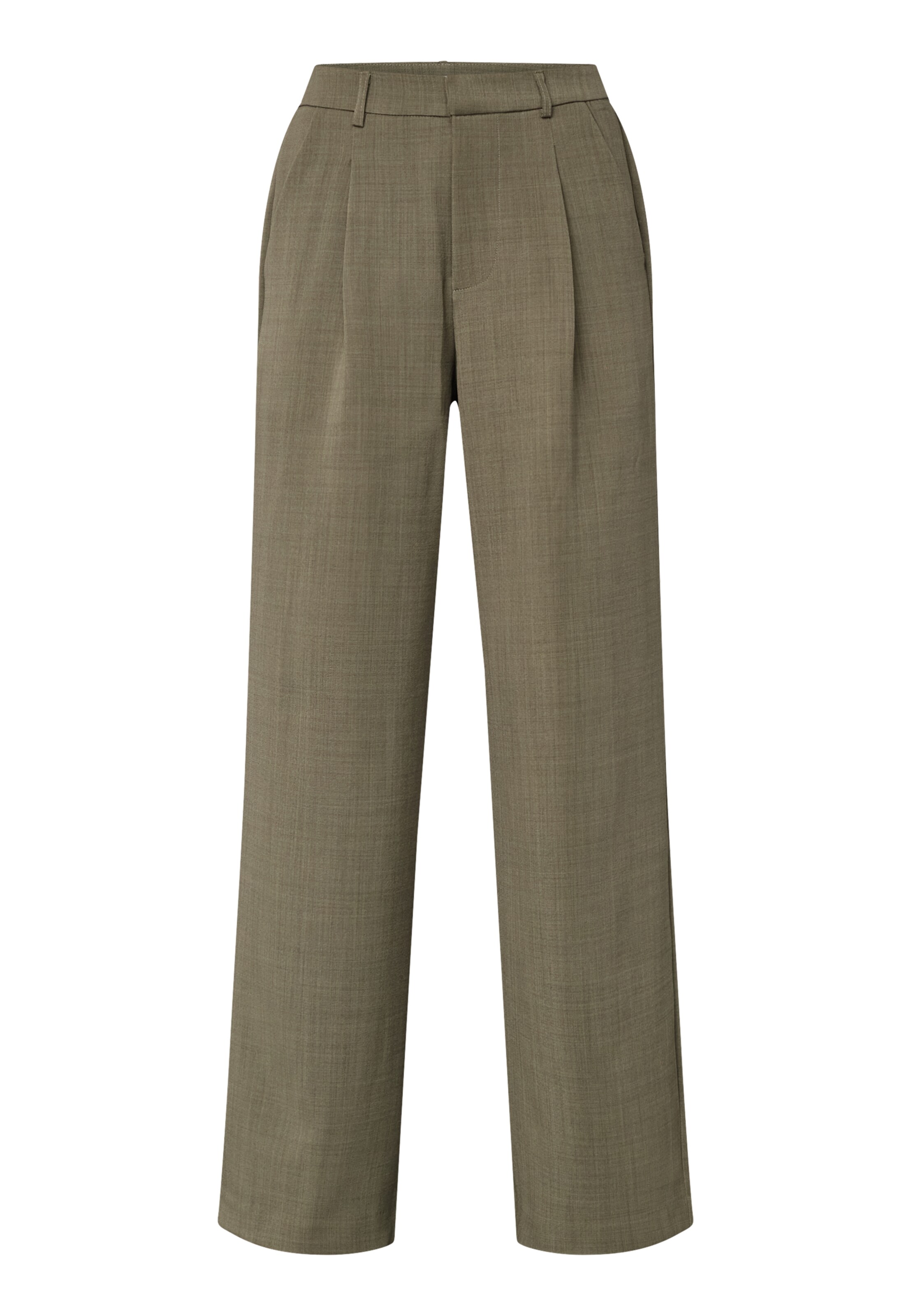 Wide Leg Pantalon à pince 'GREAT' SISTERS POINT en marron : devant