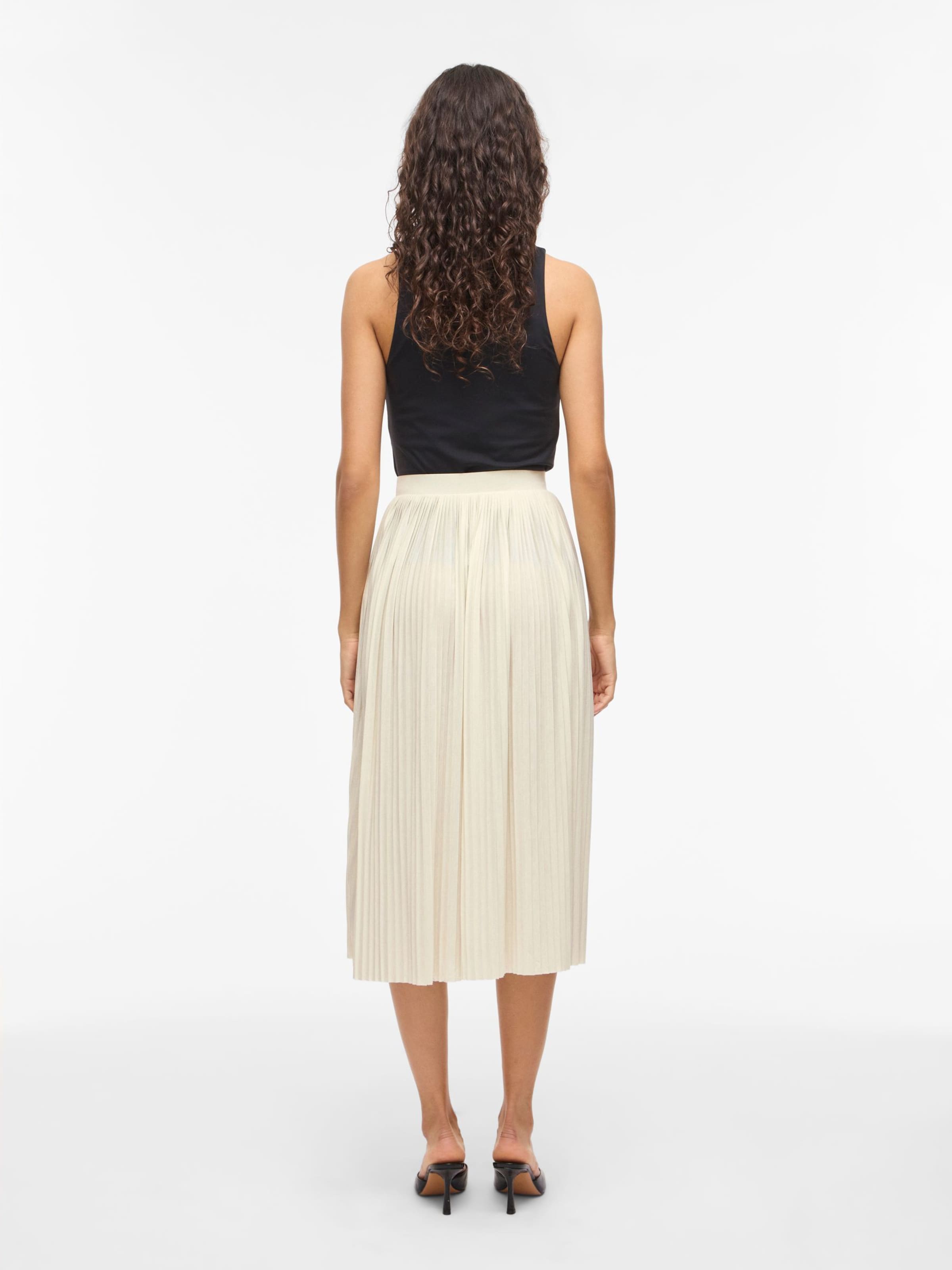 VILA Nederdel 'VIPLIS' i beige