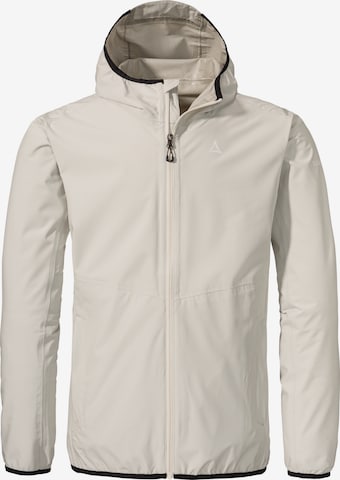 Schöffel Outdoorjas ' Hiking Jacket Style Migandi MNS ' in Wit: voorkant