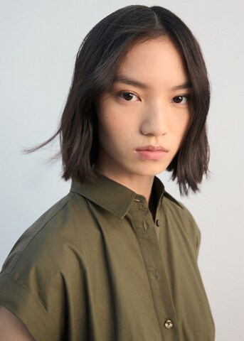 MANGO Shirt Dress 'Pupi-H' in Green