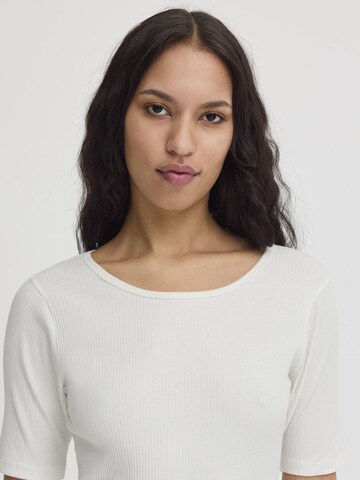 ICHI - Camiseta ' IHPALMER RIB SS ' en blanco