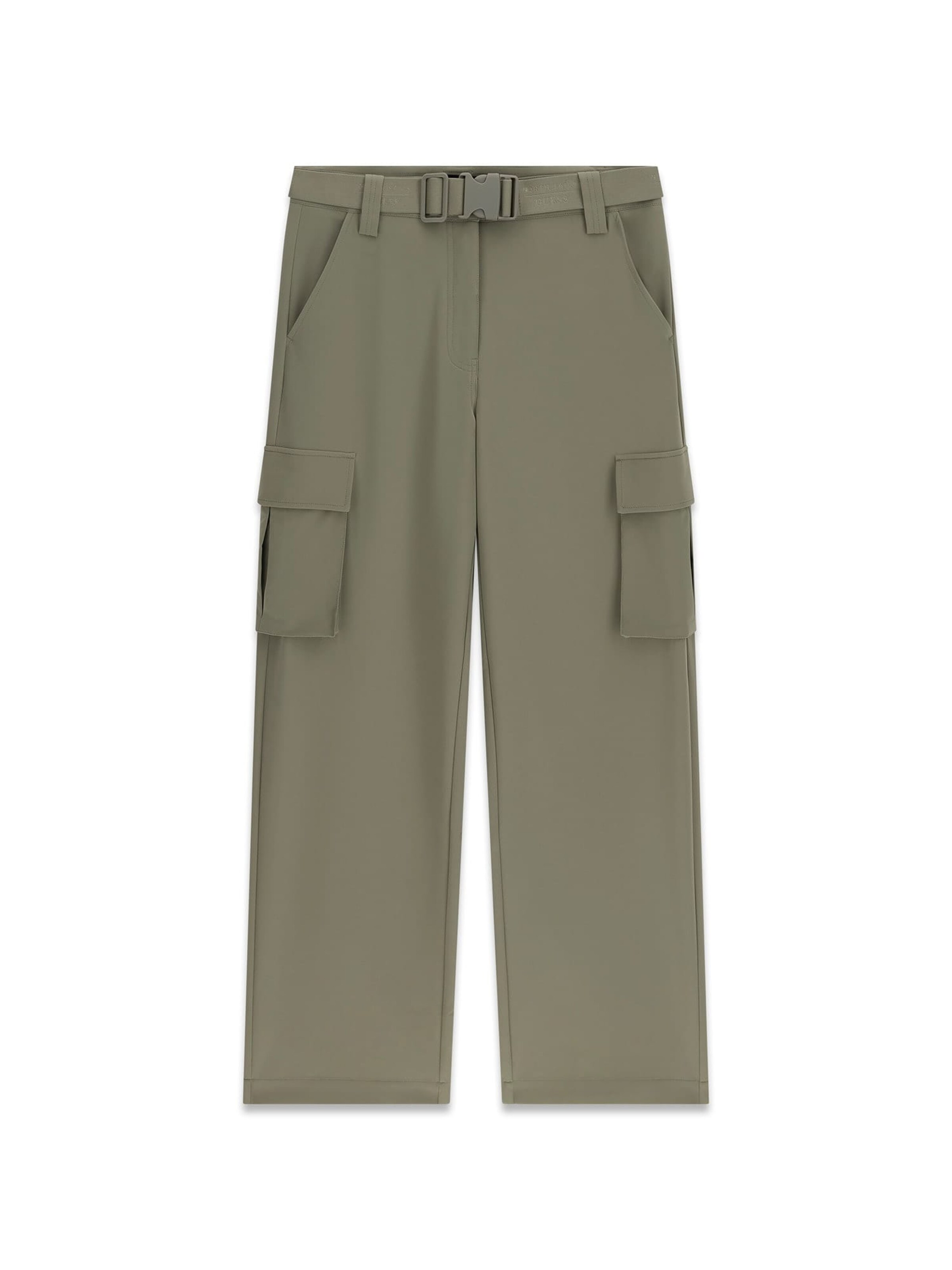 GUESS Cargo Pants in Green: front