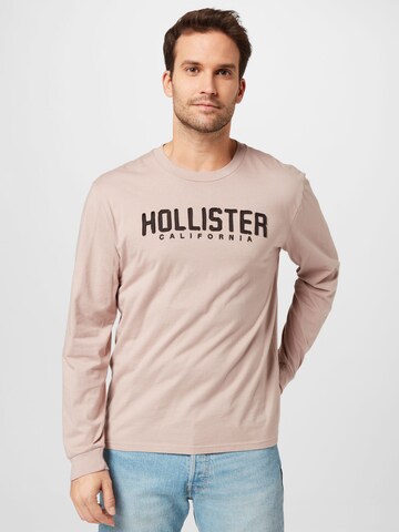 T-Shirt HOLLISTER en beige : devant