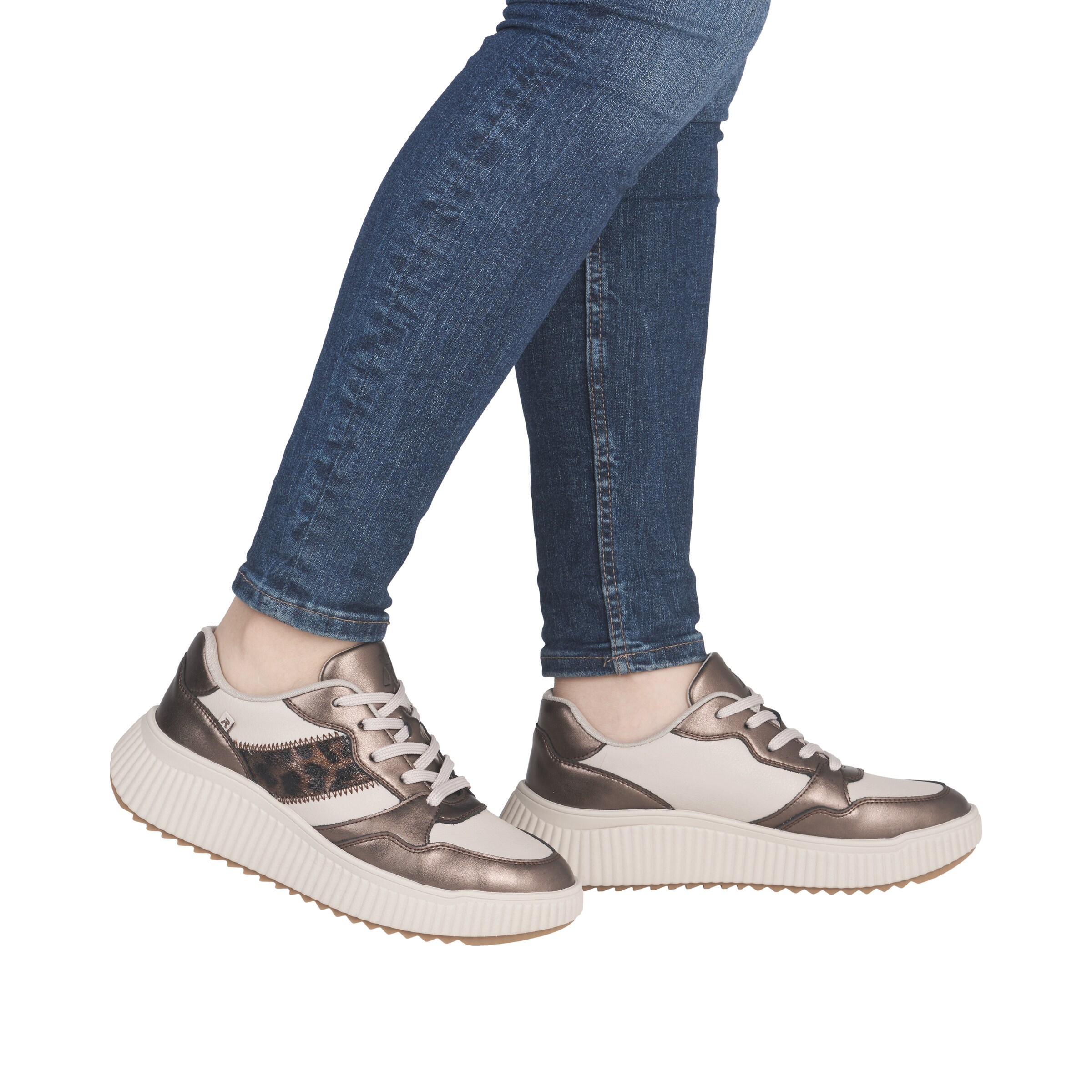 Baskets basses Rieker en beige