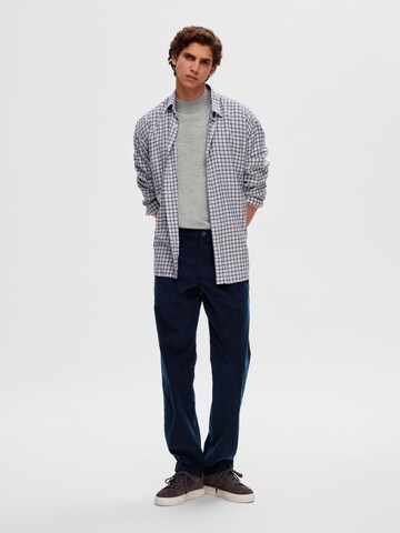 SELECTED HOMME Regular Chinobyxa 'Miles' i blå