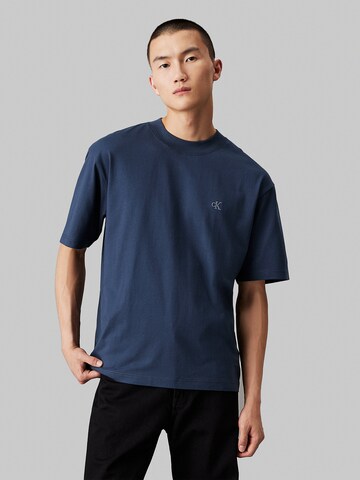 T-Shirt Calvin Klein Jeans en bleu : devant