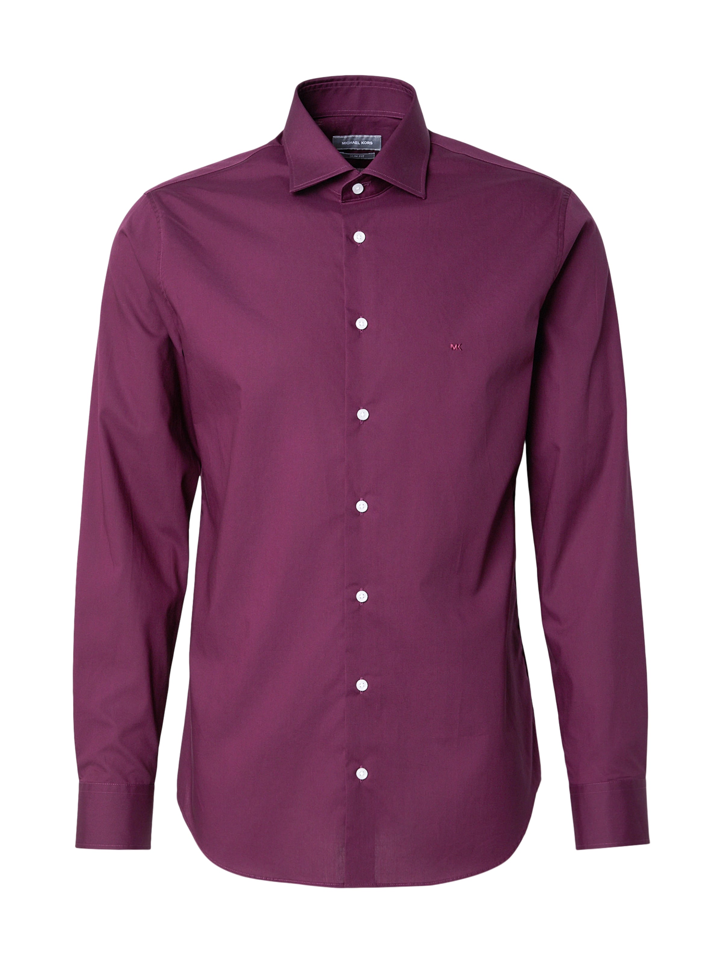 Michael Kors Slim fit Overhemd in Rood: voorkant