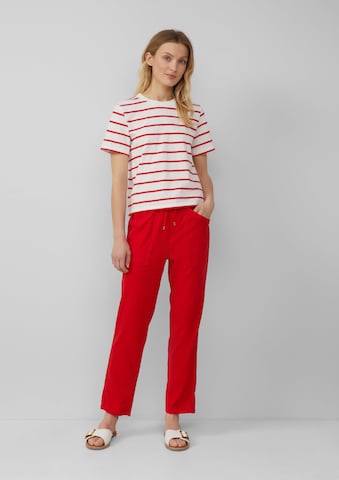 s.Oliver Tapered Broek in Rood