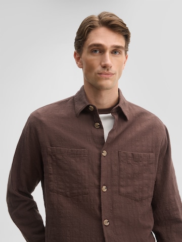 STRELLSON Comfort fit Overhemd in Bruin