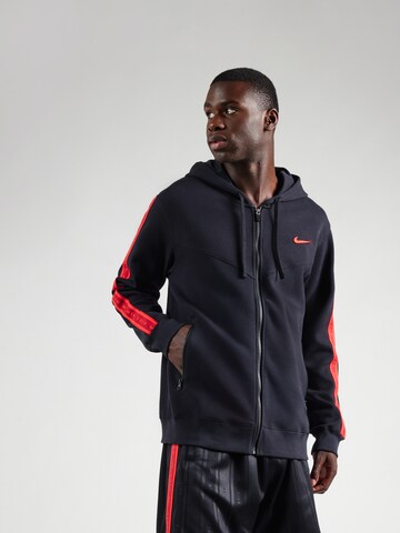 Veste de survêtement Nike Sportswear en noir : devant