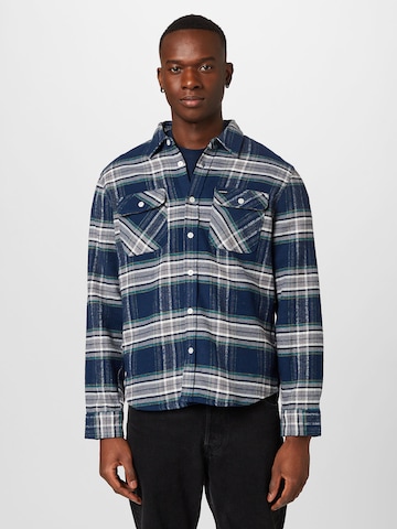 Coupe regular Chemise 'BOWERY' Brixton en bleu : devant