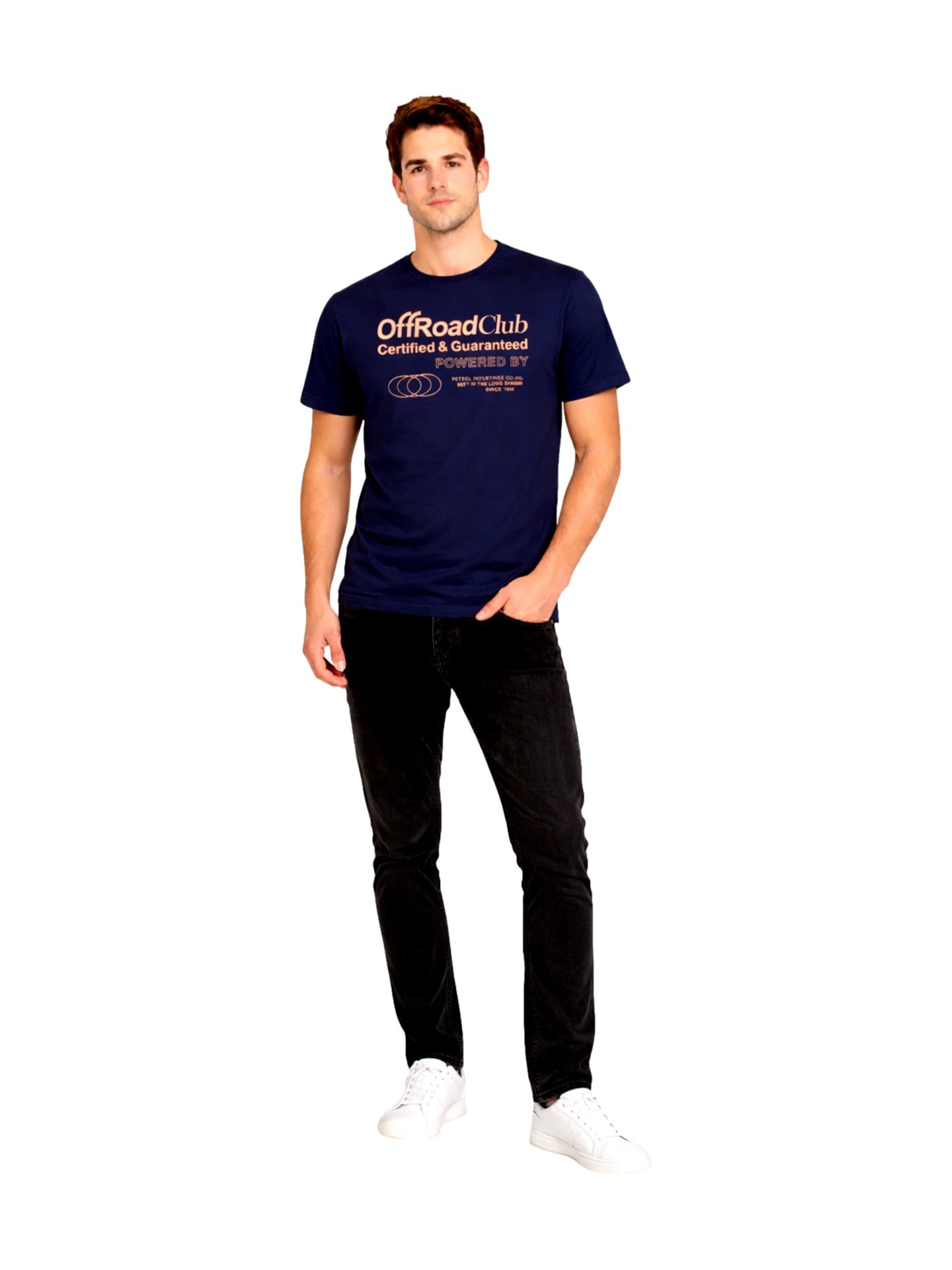 T-Shirt Petrol Industries en bleu