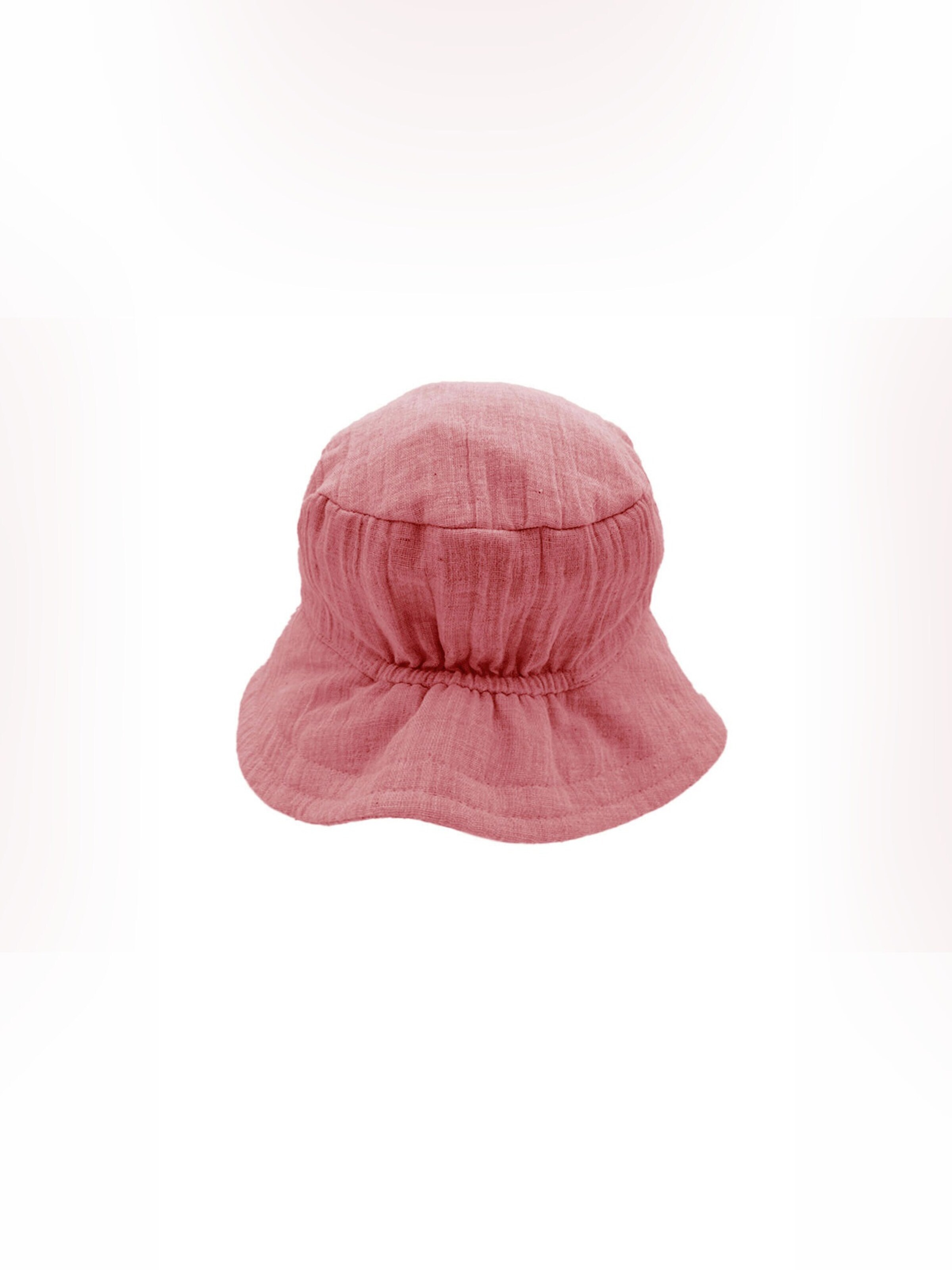 MAXIMO Hat 'GOTS BABY-Hütchen, Bindeband Musselinstoff, Futter' in Red