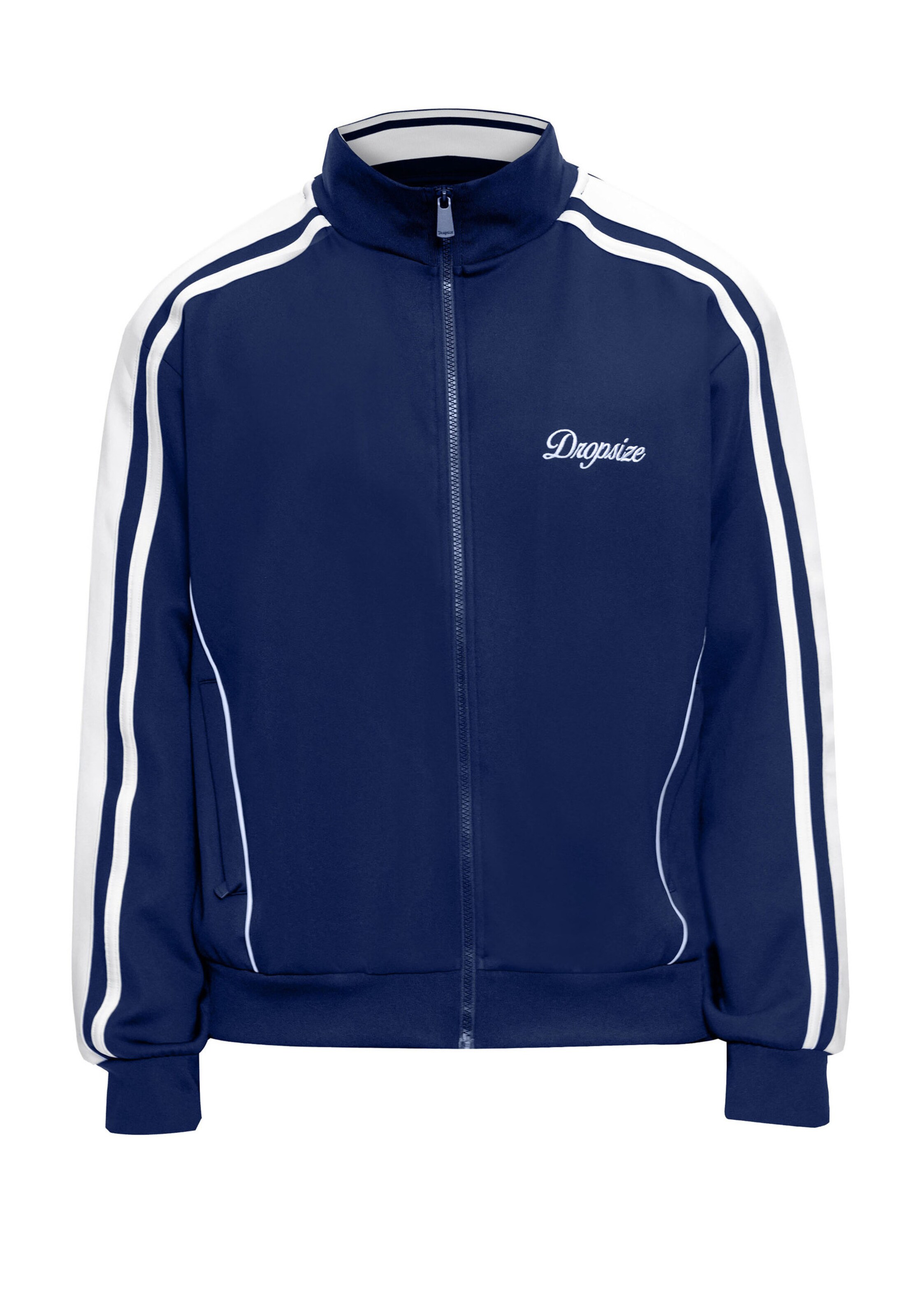Dropsize Jacke 'Sleek Trackie' in Blau: Vorderseite