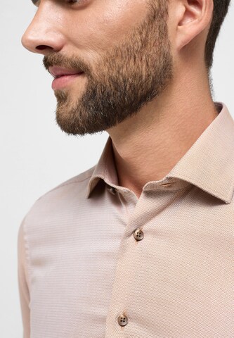 ETERNA Slim fit Zakelijk overhemd in Bruin