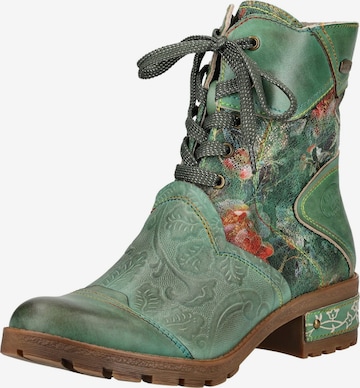 Laura Vita Veterlaarsjes in Groen: voorkant