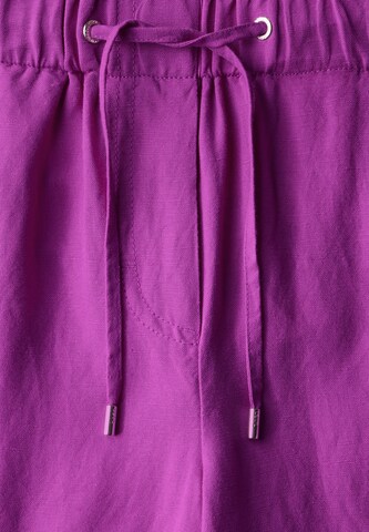 CECIL Loosefit Wide Leg Hose aus Leinenmix in Pink