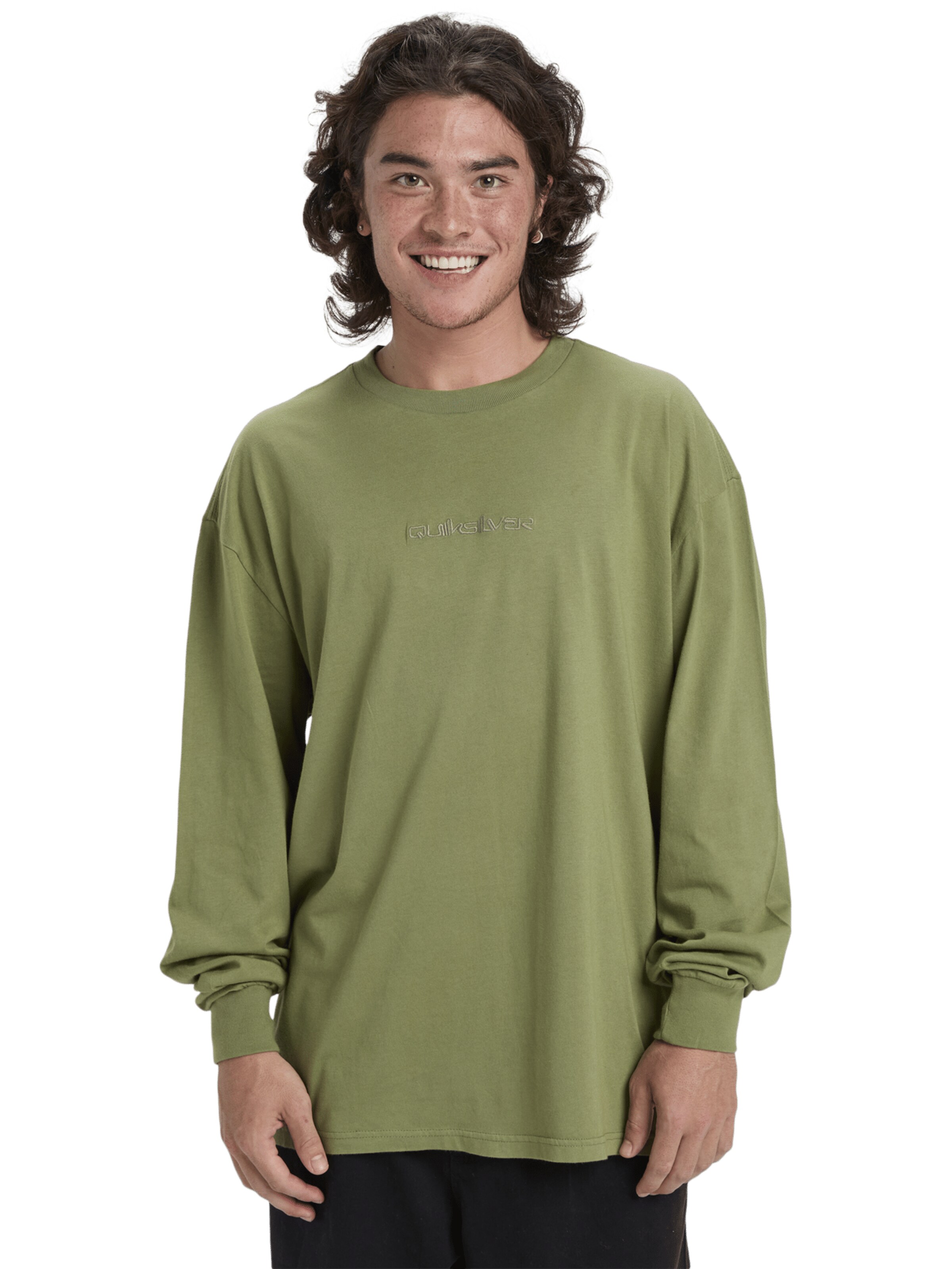QUIKSILVER Shirt 'Salt Water' in Green: front