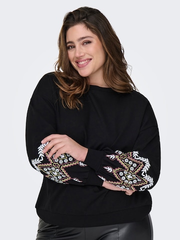 ONLY Carmakoma - Sweatshirt 'CARBrooke' em preto